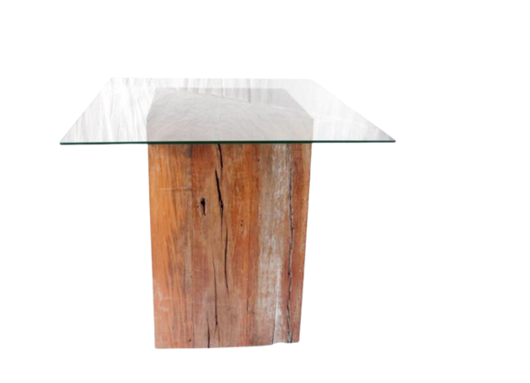Base Cubo Tampo Vidro