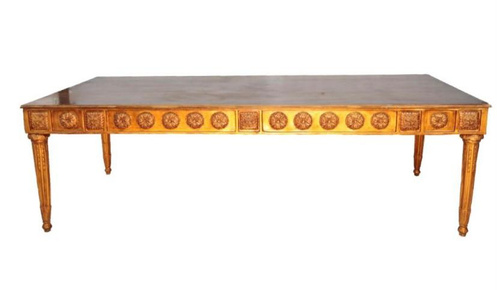 Mesa Grega Dourada (Retangular)