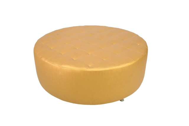 Puff Siena Redondo Dourado