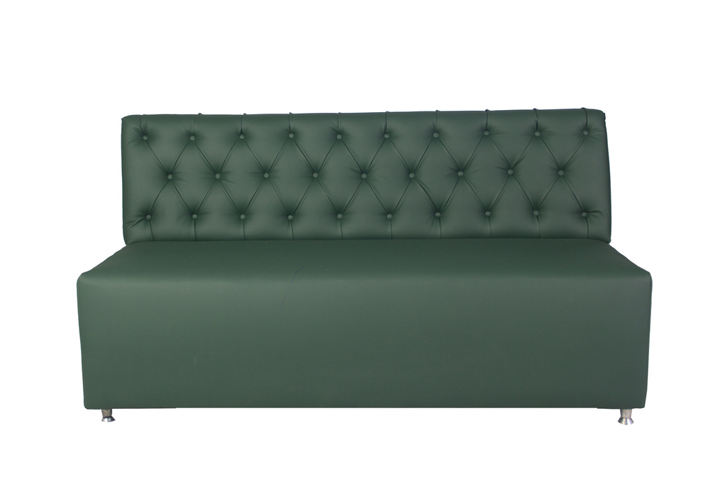 Sofá Captonado Verde (1,10m de Comprimento)